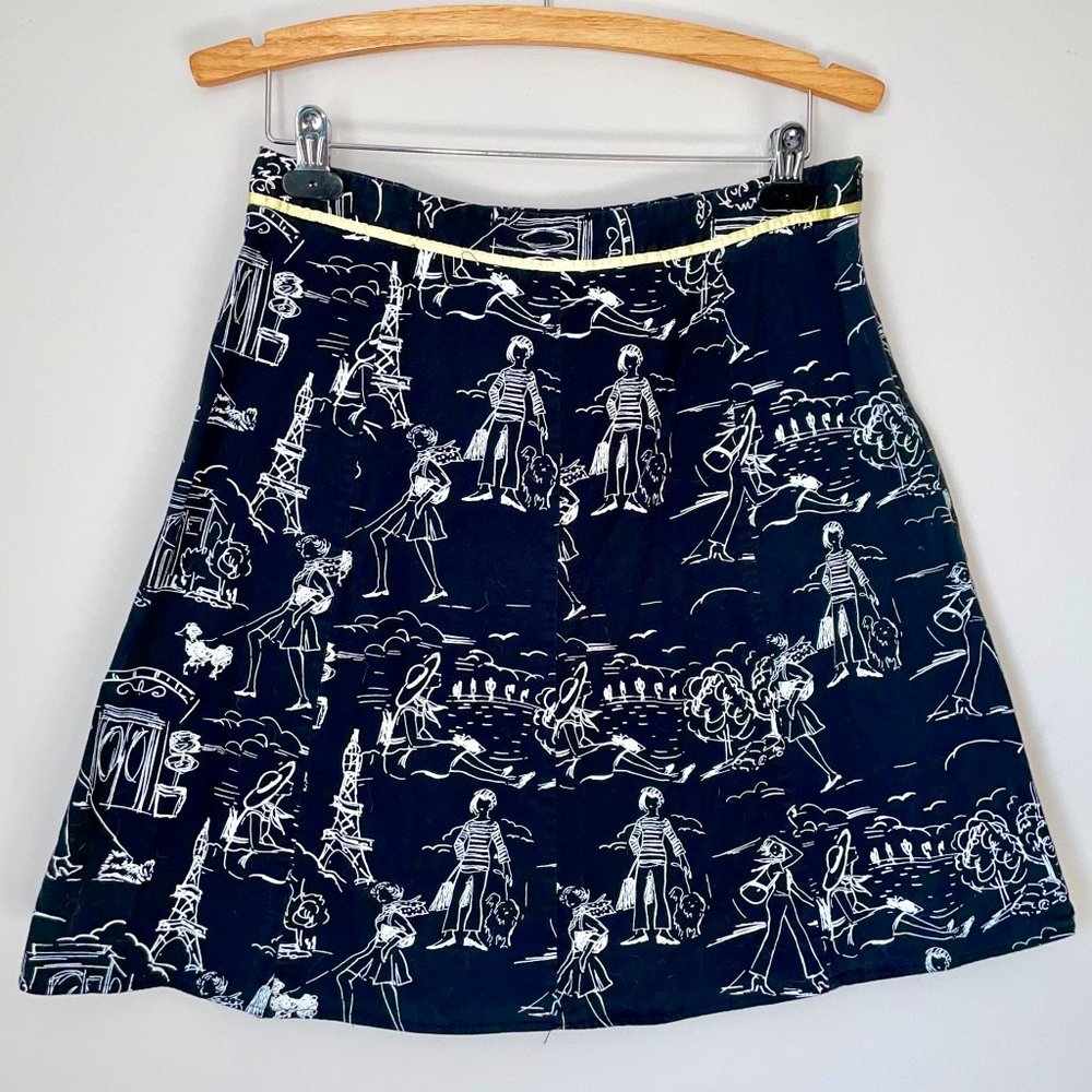 Fun Print Skirt - Black Small